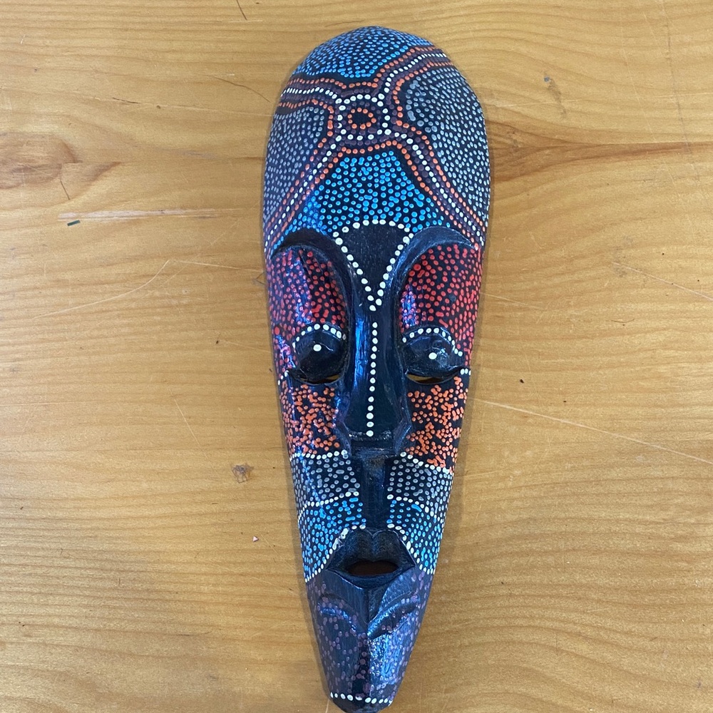 Colorful Tribal Mask Wall Art